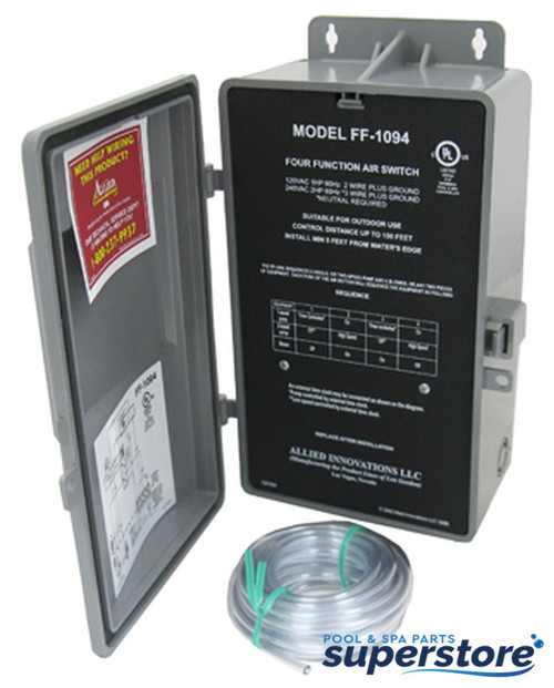 FF1094 ALLIED INNOVATIONS TUBING AND AIR BUTTONS CONTROL 4 FUNCTION 120/240V 910100-007 Questions & Answers